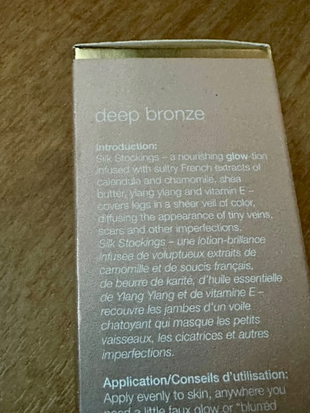 NEW Votre Vu Silk Stockings Leg Lustre Set of 2 Deep Bronze+ Golden Bronze 100ml